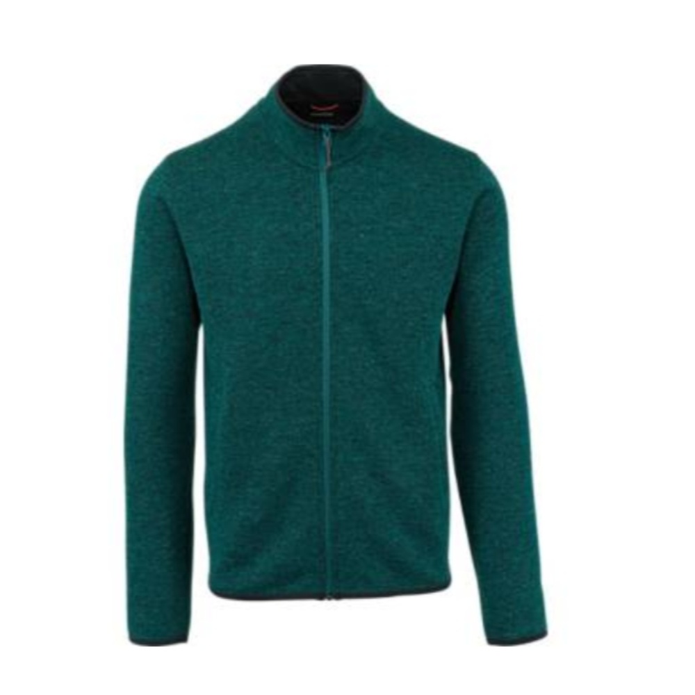 Merrell‎ Mens Montana Sweater Jacket Full Zip Shark Heather Teal JMF25386-780 M